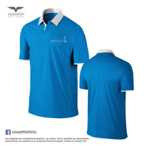 Playera DryFit Tipo Polo - Pro - Manga Corta - Garza Blanca