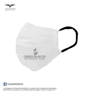 Cubrebocas DryFit Tricapa - Garza Blanca